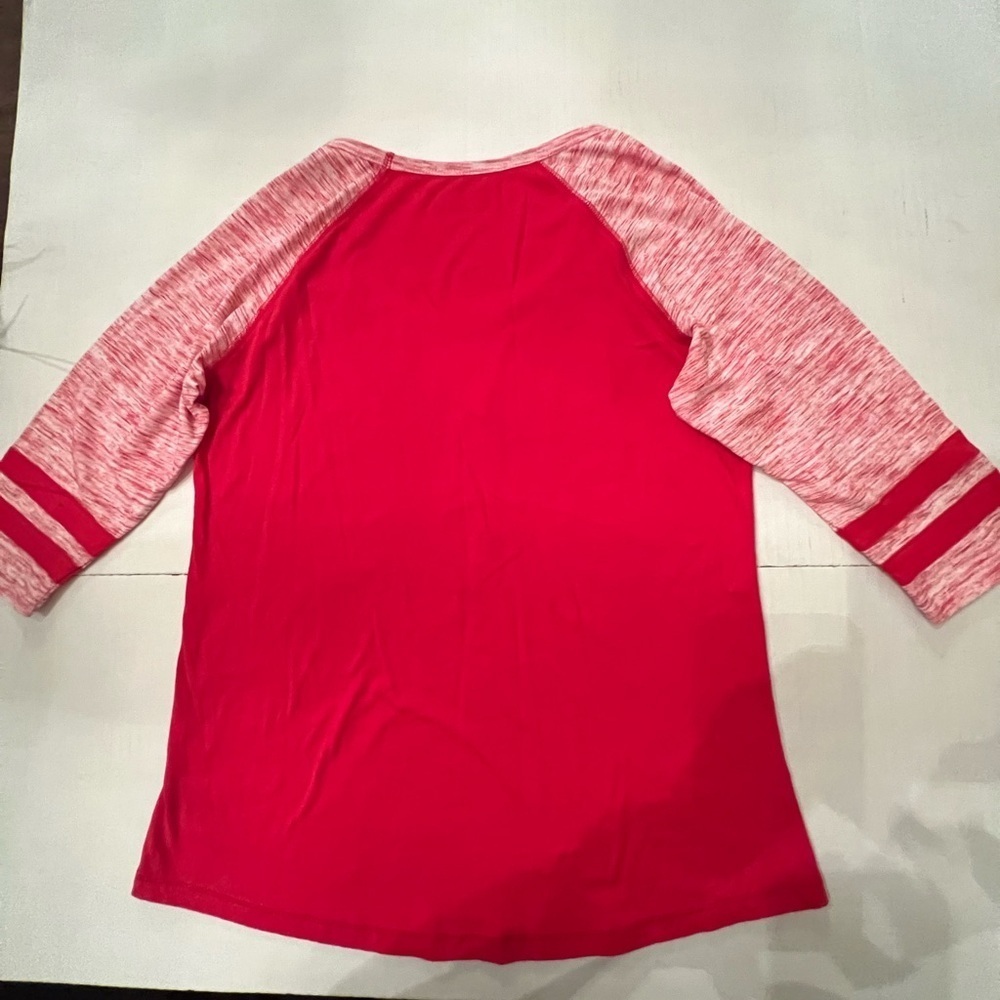 ATLANTA FALCONS WOMEN’S CASUAL SCOOP NECK 3/4 LENGTH SLEEVES TOP SIZE LARGE - Picture 2 of 7